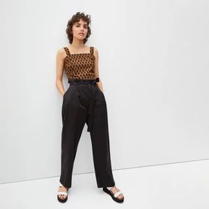 Everlane the Paperbag Pant- black canvas